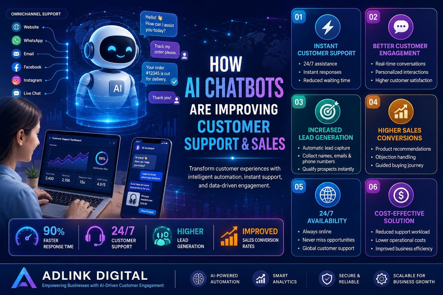 How AI Chatbots Are Improving Customer Support and Sales